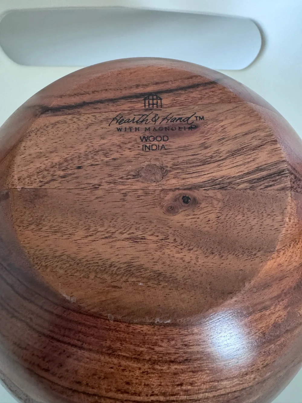Vintage Wood Fruit Bowl Set Rustic Luxe Artisan Curated Heirloom Kitchen Decor